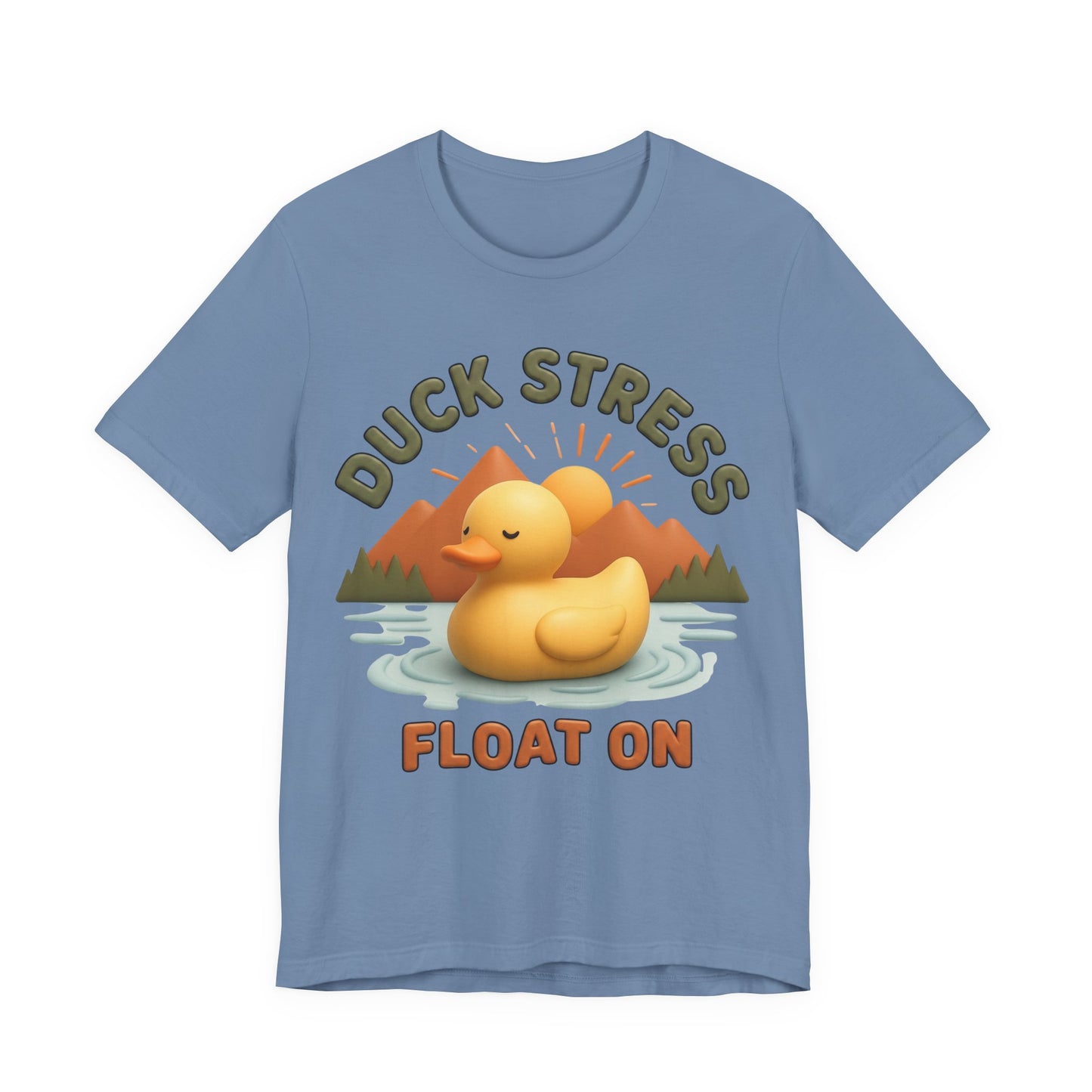 Duck Stress Float On 3D Art Graphic T-Shirt