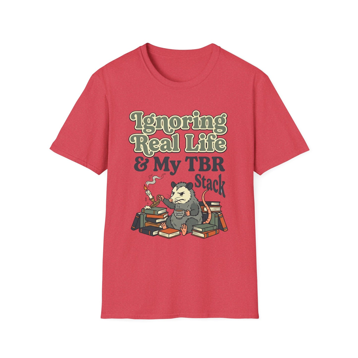 Ignoring Real Life & My TBR Stack Graphic T-Shirt