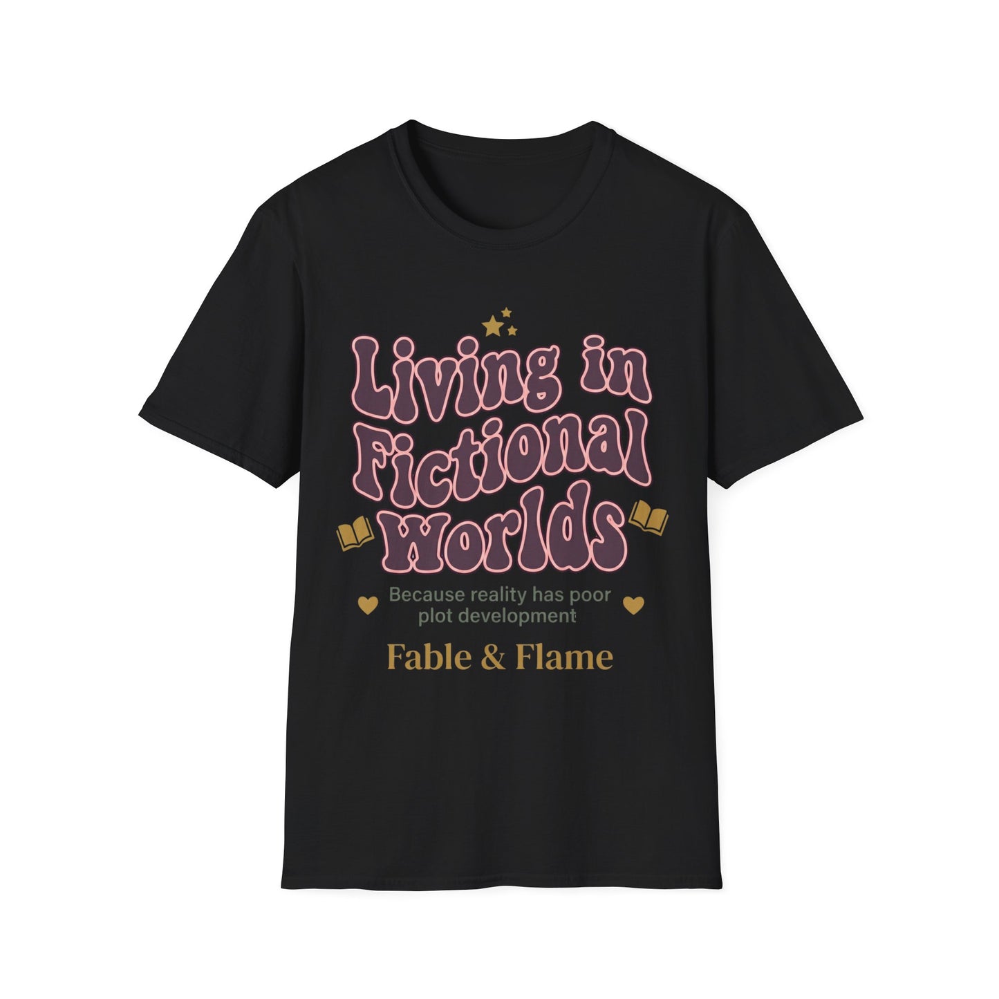 Living in Fictional Worlds Graphic T-Shirt