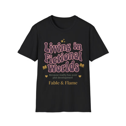 Living in Fictional Worlds Graphic T-Shirt