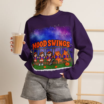 Mood Swings Werewolf Halloween Crewneck Sweatshirt