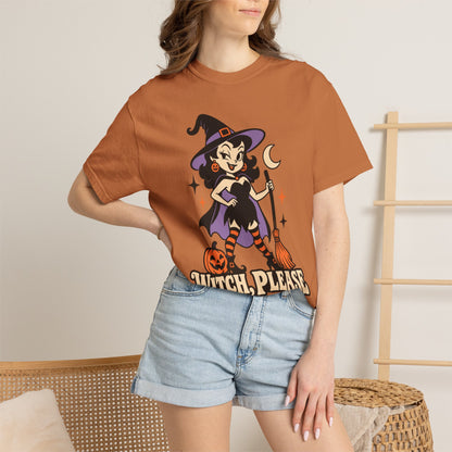 Witch, Please Retro Witch Halloween Graphic T-Shirt