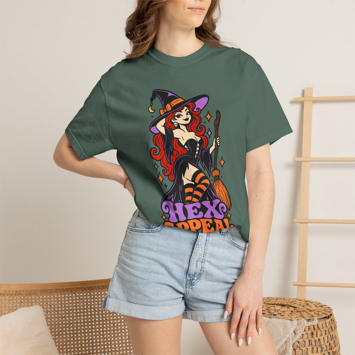 Witchy 'Hex Appeal' Halloween Graphic T-Shirt