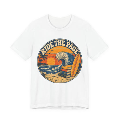 Ride the Page Vintage Surf Graphic T-Shirt