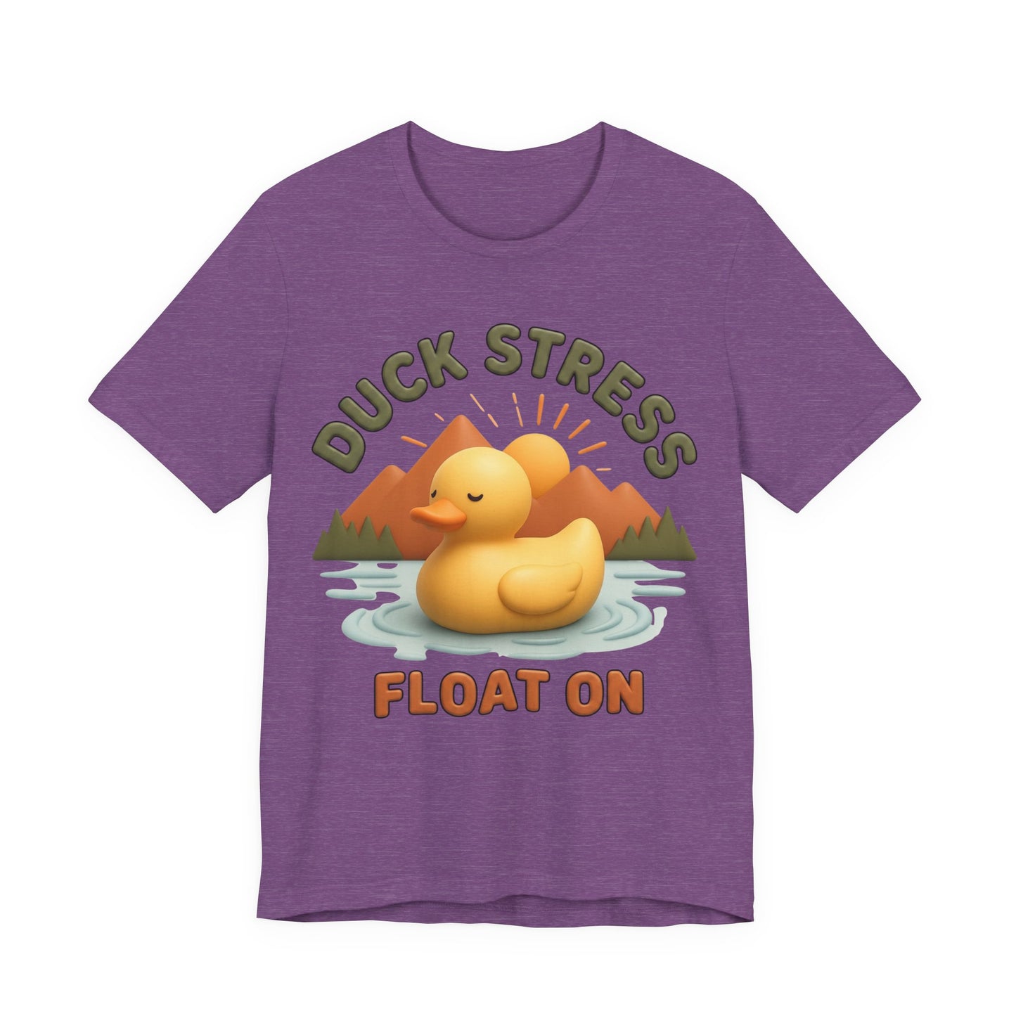 Duck Stress Float On 3D Art Graphic T-Shirt