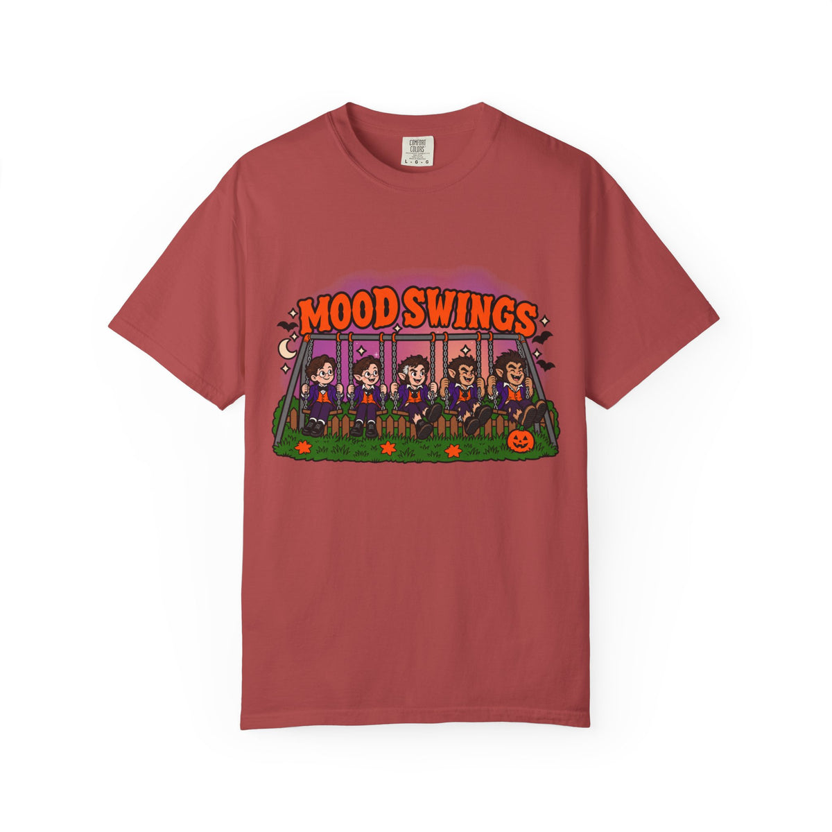 Mood Swings Boy Werewolf Halloween GraphicT-Shirt