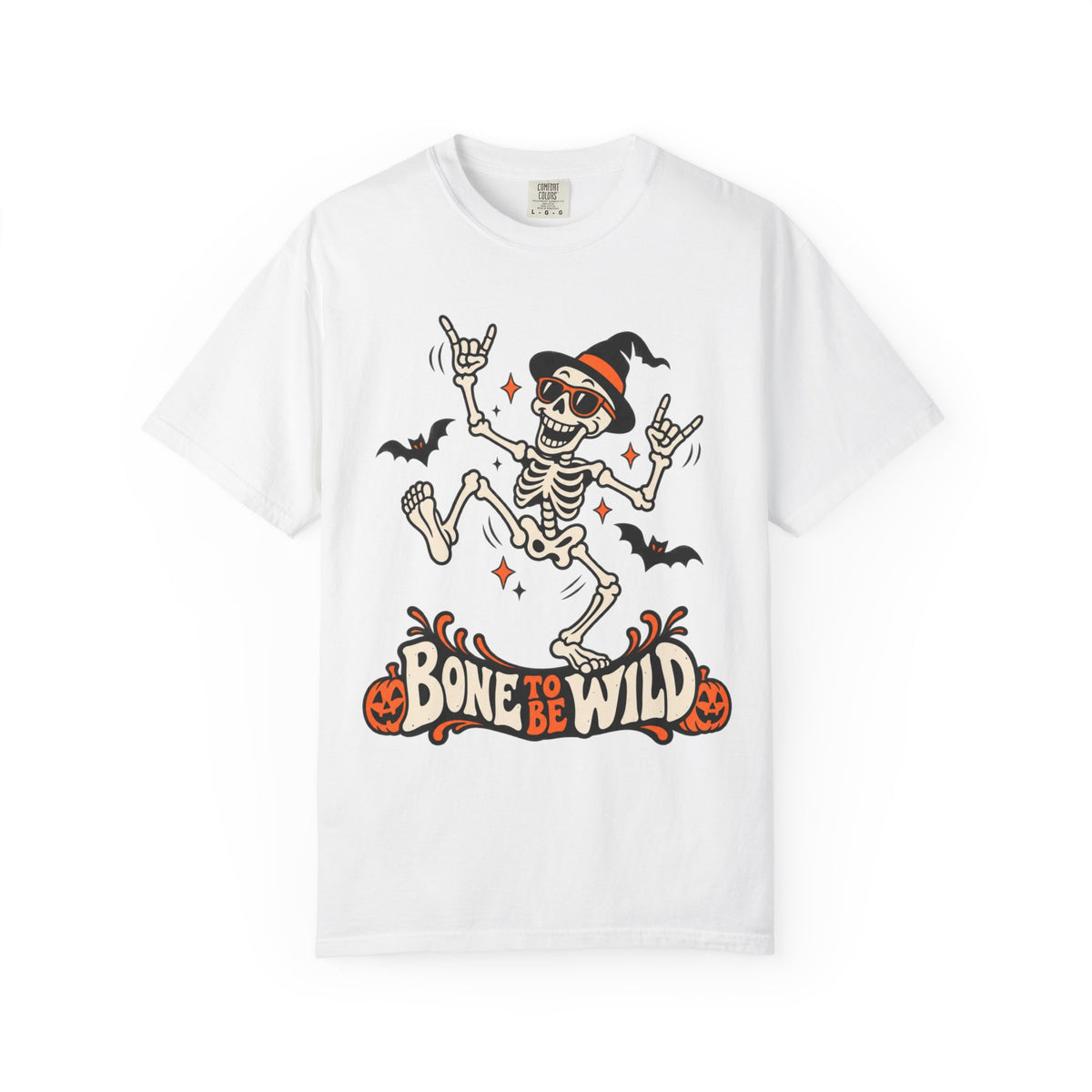 Bone to Be Wild Halloween Skeleton Graphic T-Shirt