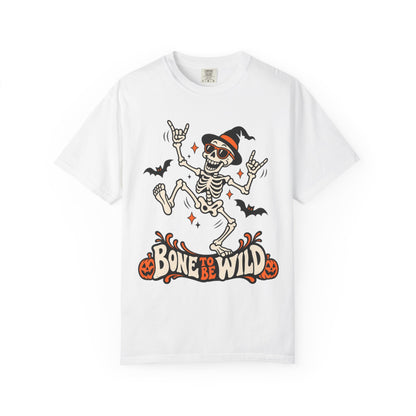 Bone to Be Wild Halloween Skeleton Graphic T-Shirt