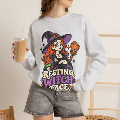 Resting Witch Face Crewneck Sweatshirt