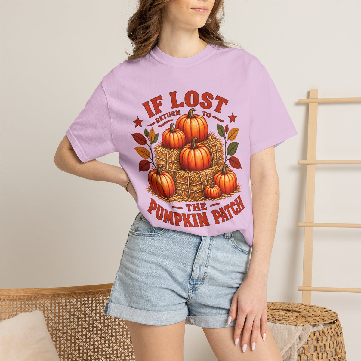 If Lost Return to the Pumpkin Patch Fall Graphic T-shirt