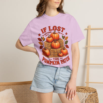 If Lost Return to the Pumpkin Patch Fall Graphic T-shirt