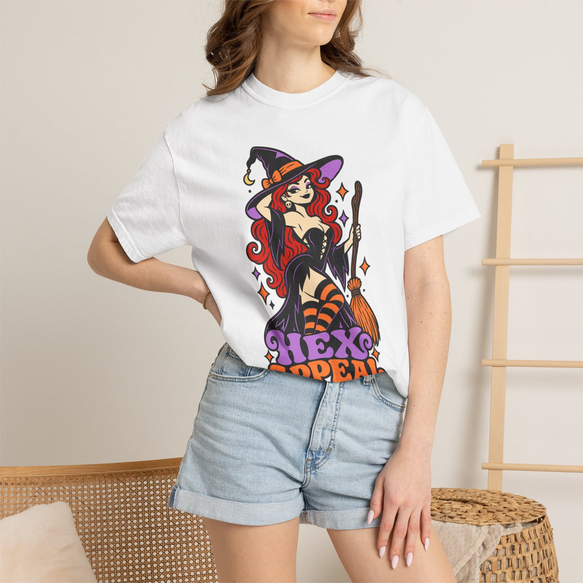 Witchy 'Hex Appeal' Halloween Graphic T-Shirt