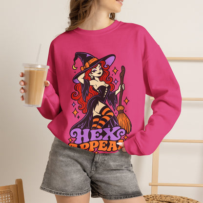Hex Appeal Retro Pinup Witch Crewneck Sweatshirt