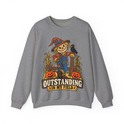 Outstanding in My Field  Scarecrow Crewneck Sweatshirt