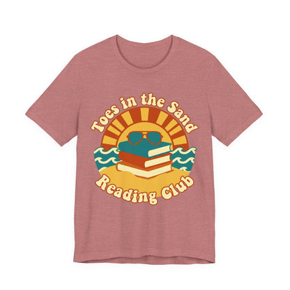 Toes in the Sand Reading Club Graphic T‑Shirt
