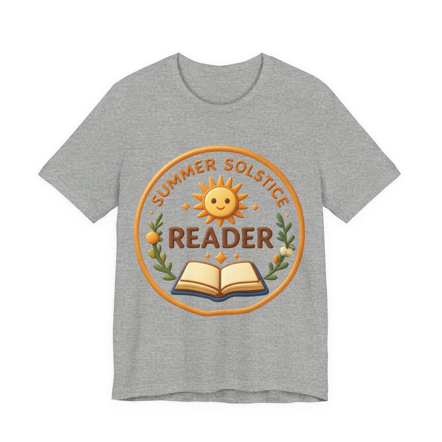Summer Solstice Reader 3D Art Graphic T-Shirt