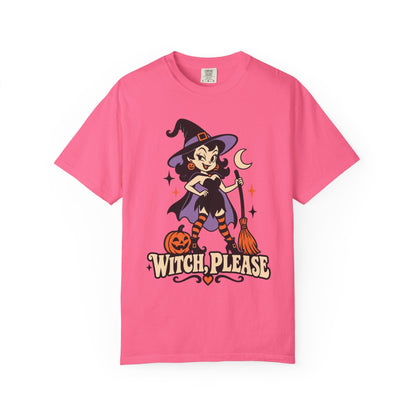 Witch, Please Retro Witch Halloween Graphic T-Shirt