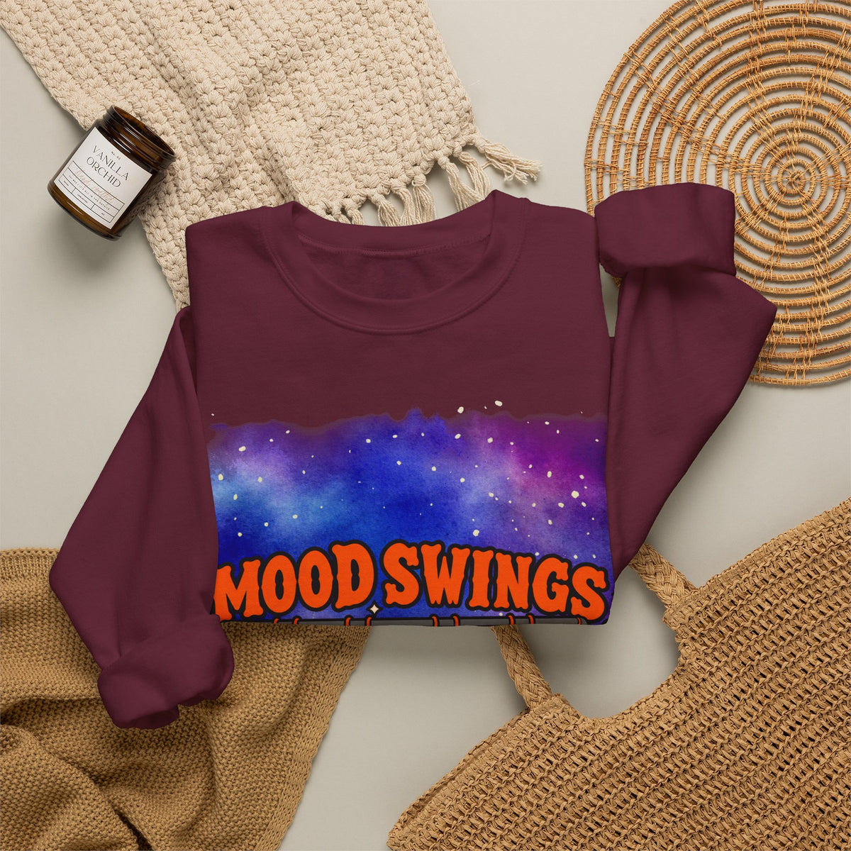 Mood Swings Werewolf Halloween Crewneck Sweatshirt