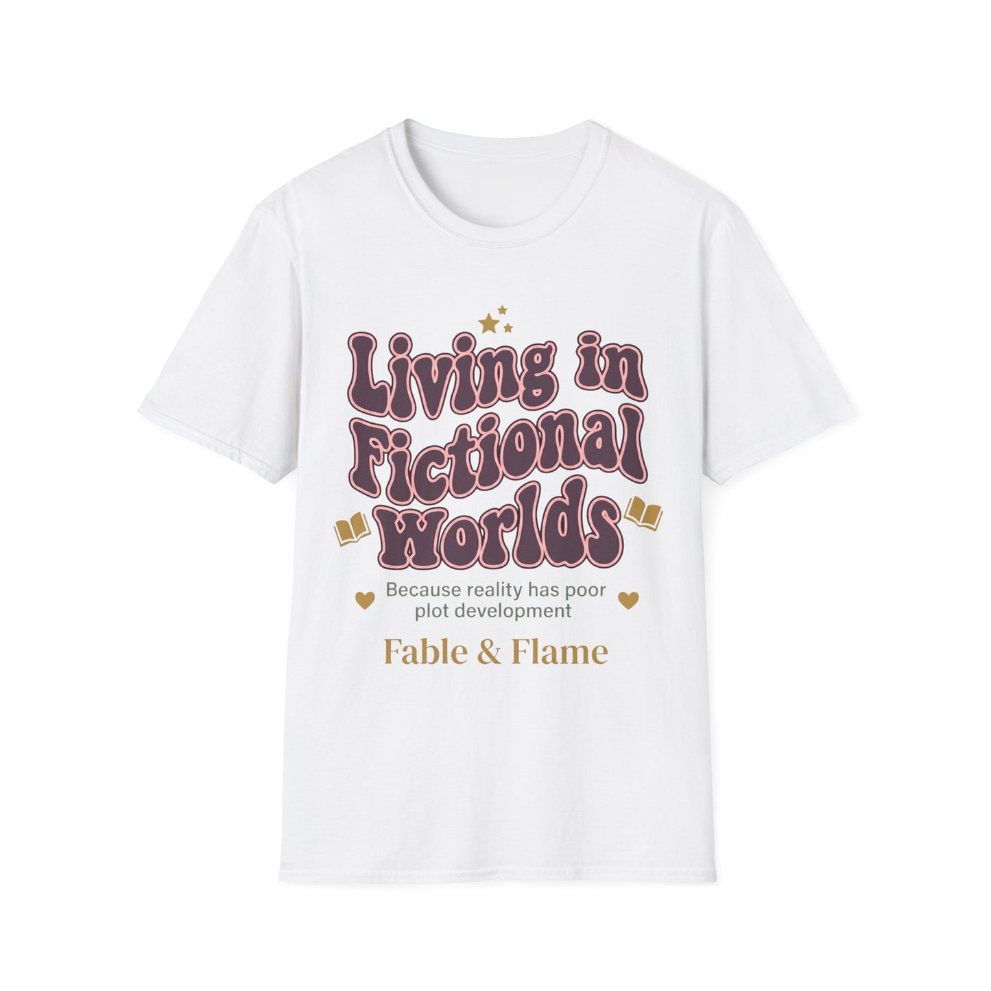 Living in Fictional Worlds Graphic T-Shirt