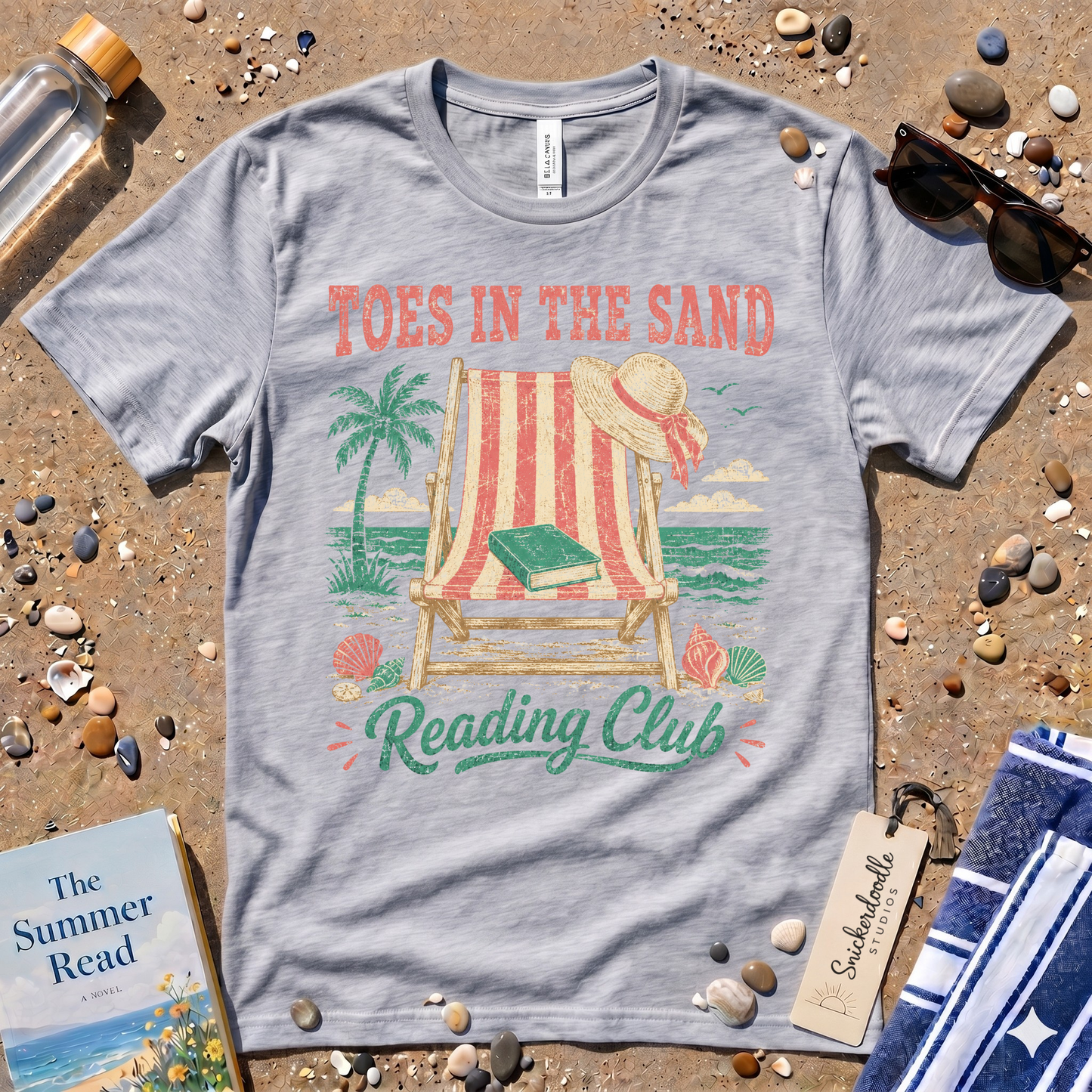 Vintage "Toes in the Sand" Distressed Graphic T-Shirt