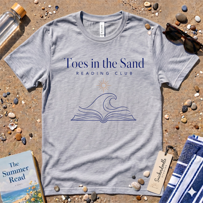 Minimalist Toes in the Sand Reading Club Graphic T-Shirt