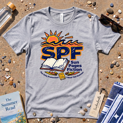 SPF Sun. Pages. Fiction. Graphic T‑Shirt