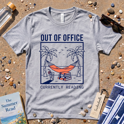 Minimalist Out of Office 'Currently Reading' Graphic T-Shirt