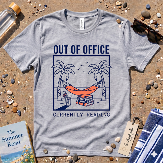Minimalist Out of Office 'Currently Reading' Graphic T-Shirt