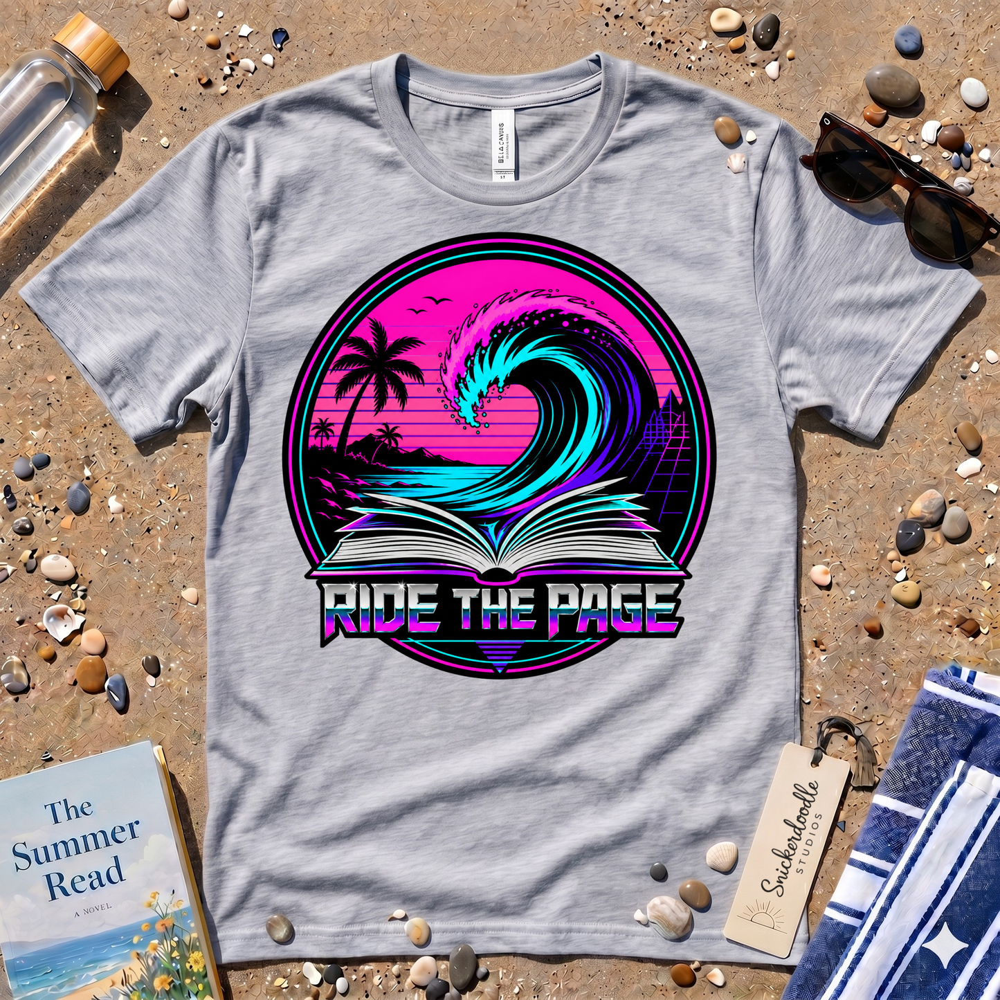 Ride the Page Retro Badge Graphic T-Shirt