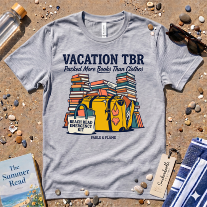 Vacation TBR Packing List Graphic T-Shirt