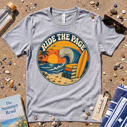 Ride the Page Vintage Surf Graphic T-Shirt