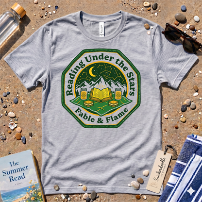 Reading Under the Stars Badge Graphic T-Shirt
