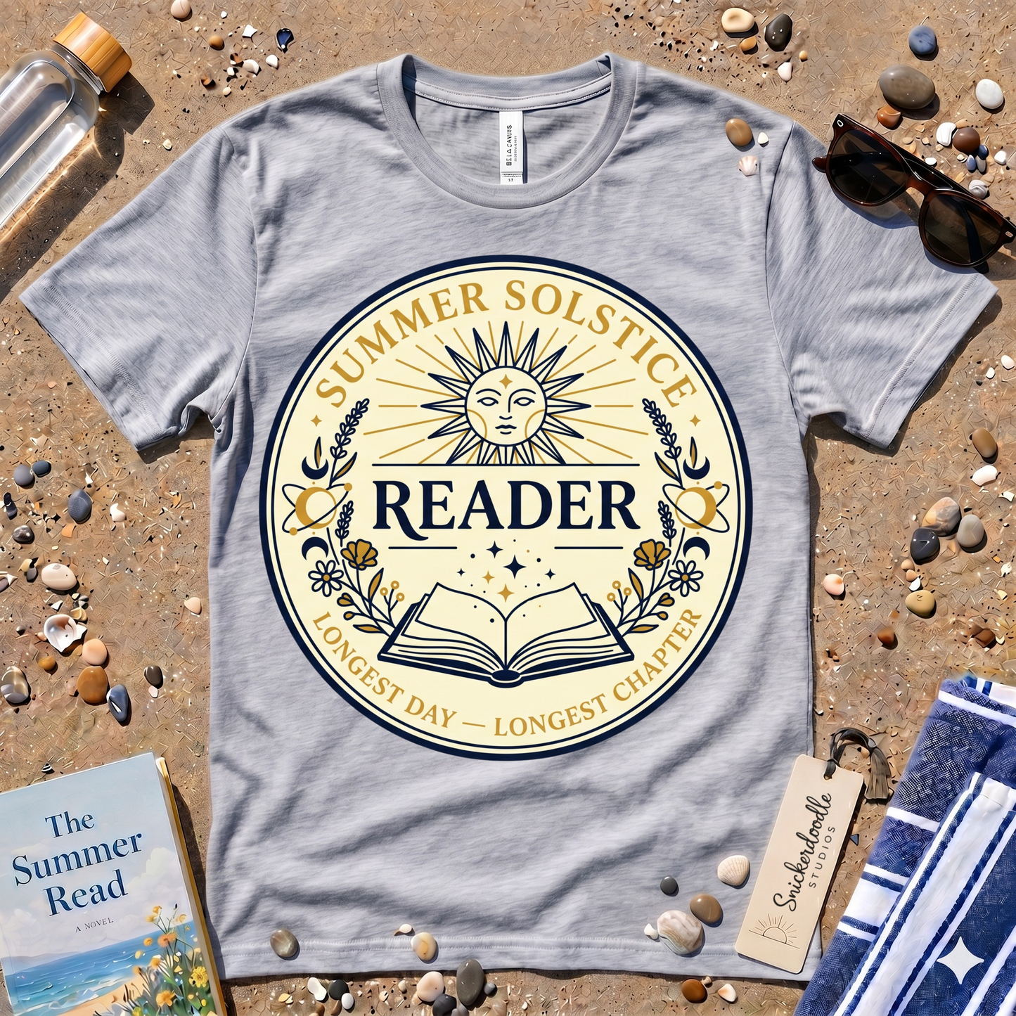 Mystical Summer Solstice Reader Graphic T‑Shirt