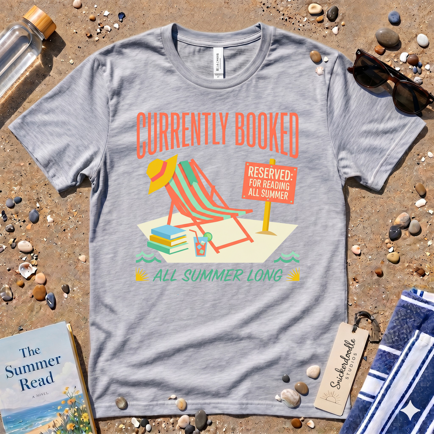 Currently Booked All Summer Long Beach Graphic T-Shirt