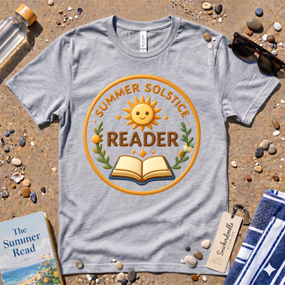 Summer Solstice Reader 3D Art Graphic T-Shirt