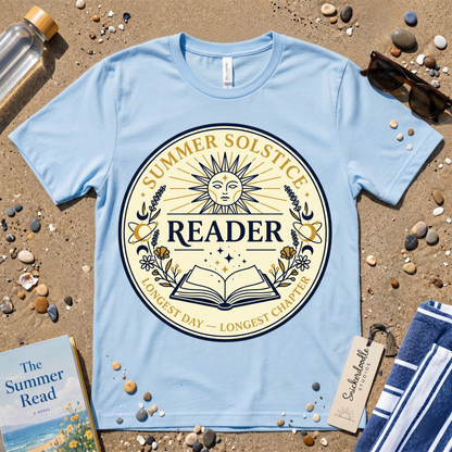 Mystical Summer Solstice Reader Graphic T‑Shirt