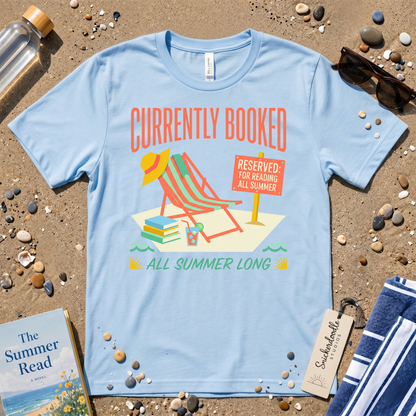 Currently Booked All Summer Long Beach Graphic T-Shirt