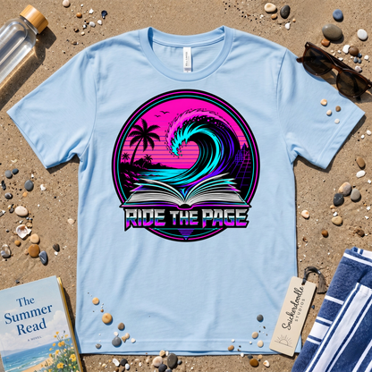 Ride the Page Retro Badge Graphic T-Shirt