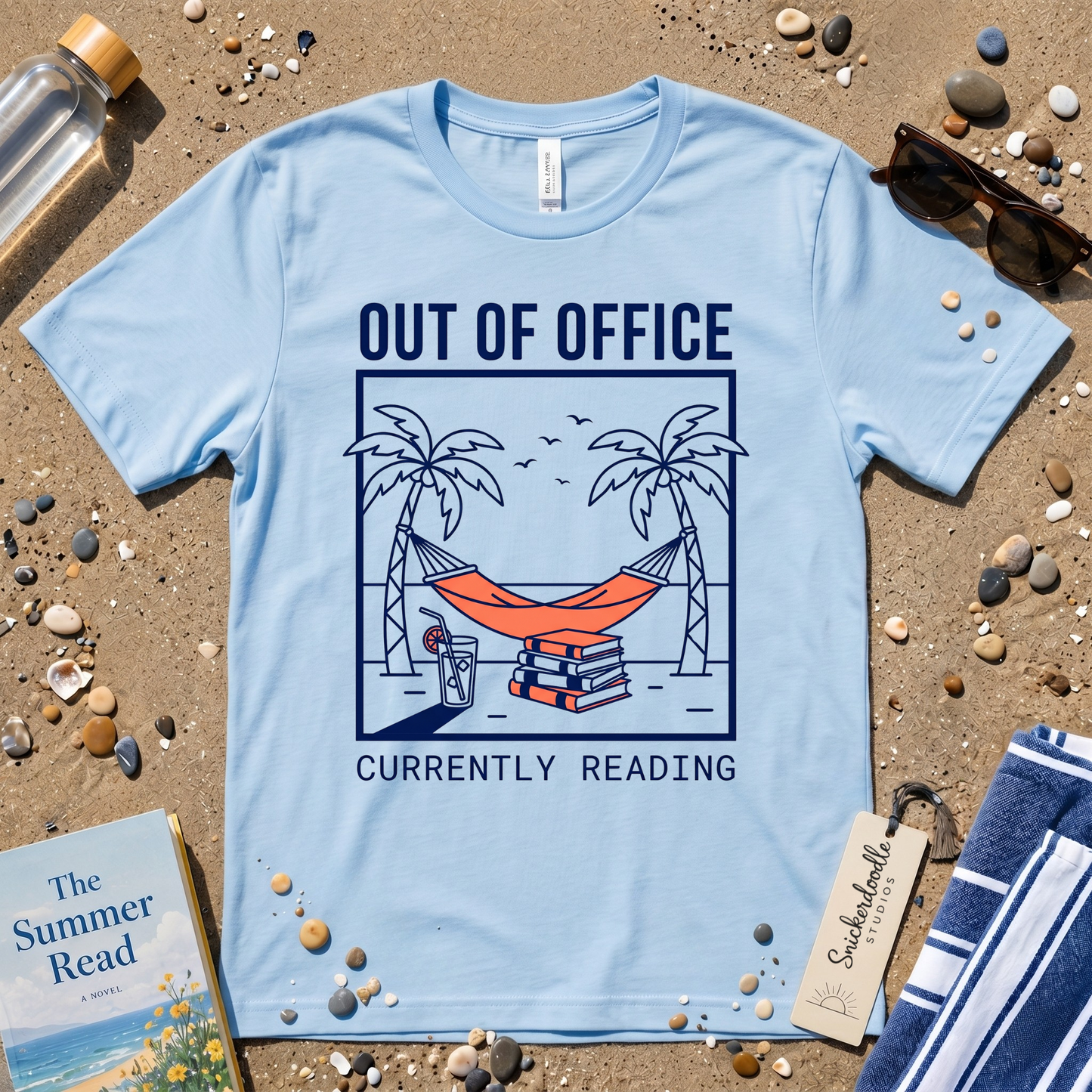 Minimalist Out of Office 'Currently Reading' Graphic T-Shirt