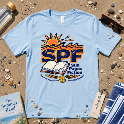 SPF Sun. Pages. Fiction. Graphic T‑Shirt