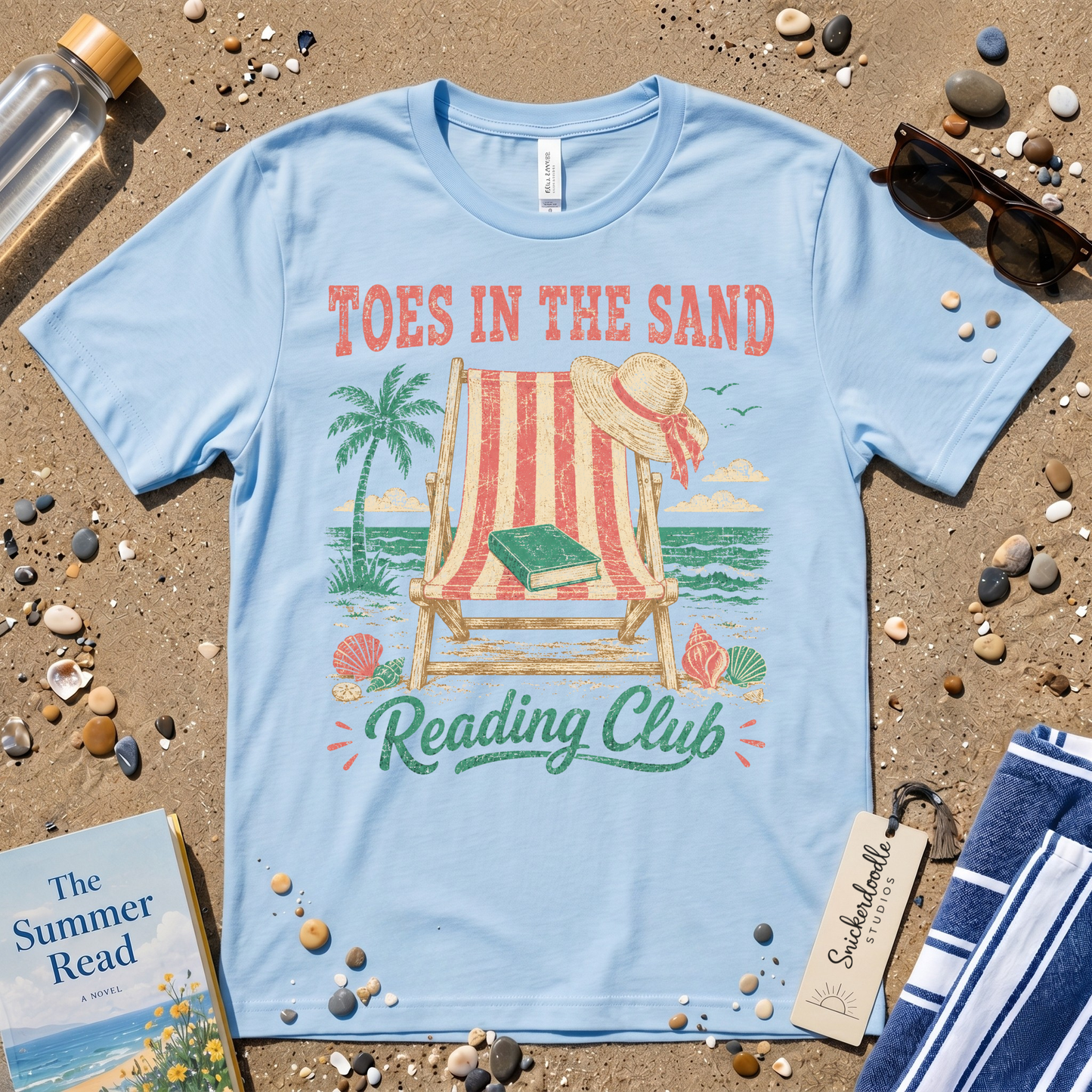 Vintage "Toes in the Sand" Distressed Graphic T-Shirt