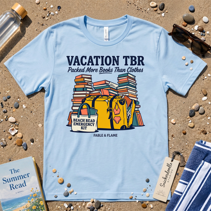 Vacation TBR Packing List Graphic T-Shirt