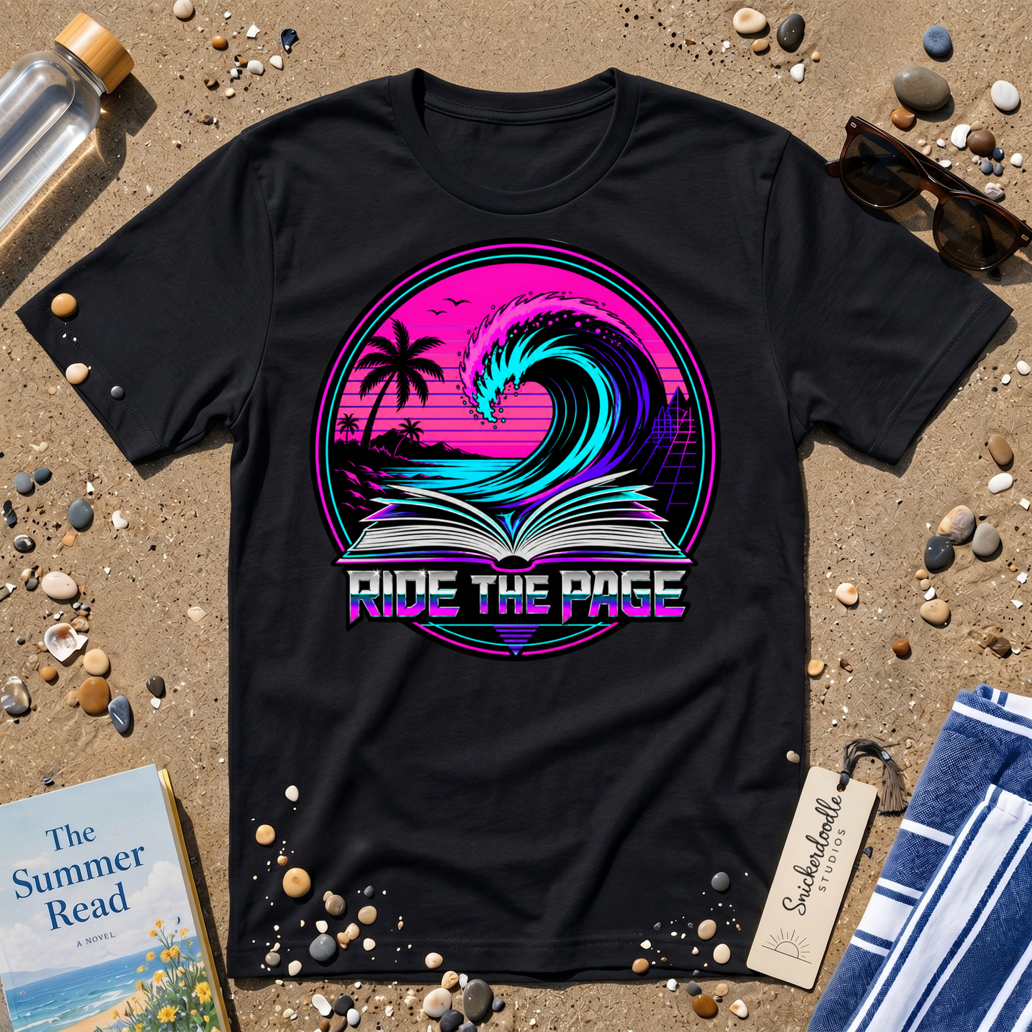 Ride the Page Retro Badge Graphic T-Shirt