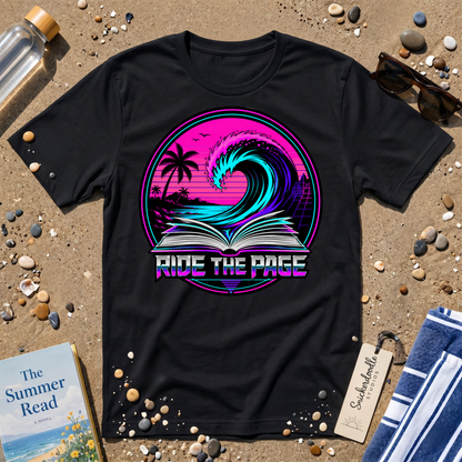 Ride the Page Retro Badge Graphic T-Shirt
