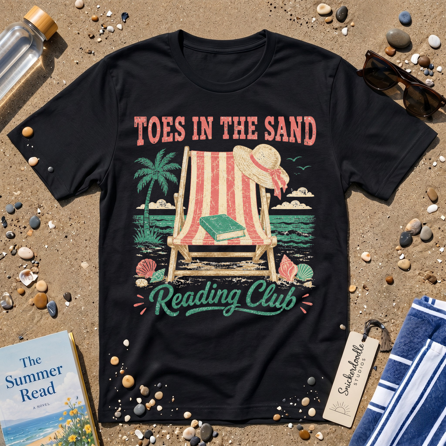 Vintage "Toes in the Sand" Distressed Graphic T-Shirt