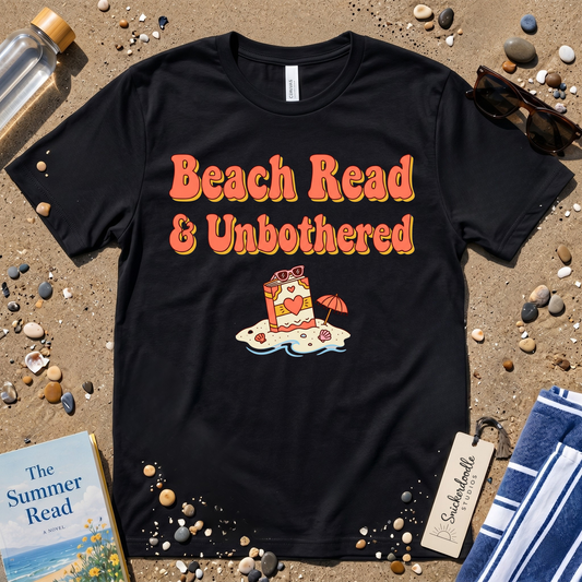 Beach Read & Unbothered Vacation Graphic T-Shirt