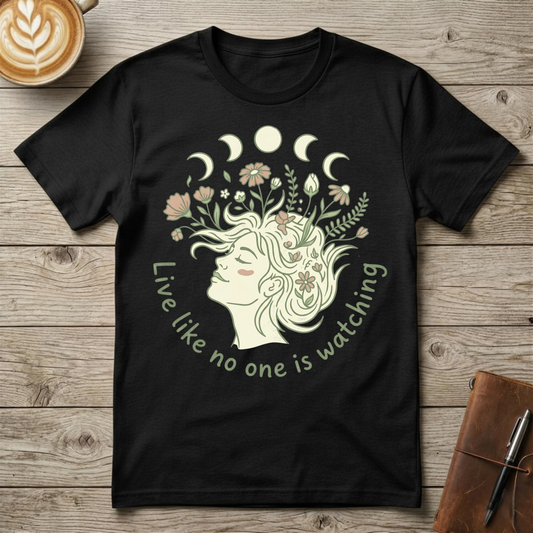 Live Like No One is Watching Graphic T‑Shirt
