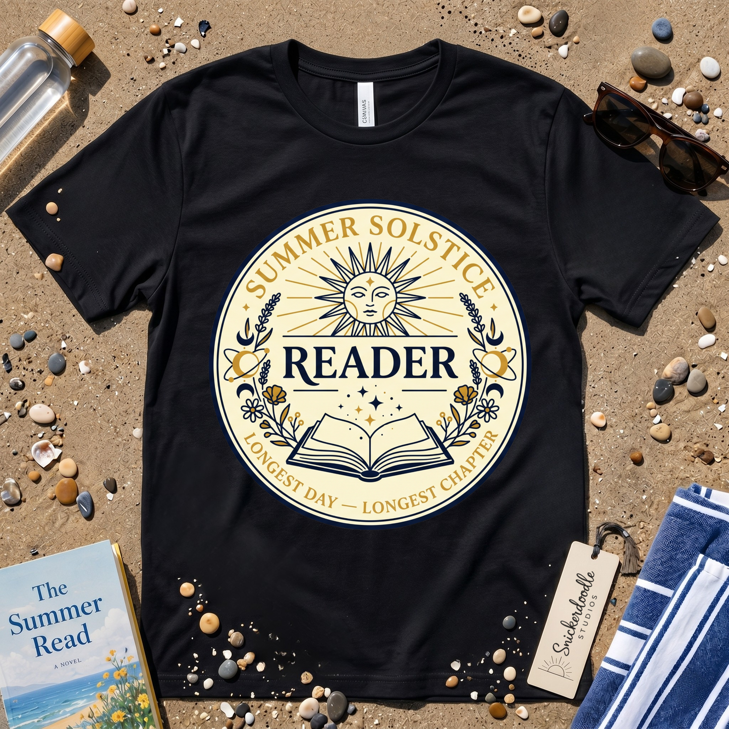 Mystical Summer Solstice Reader Graphic T‑Shirt