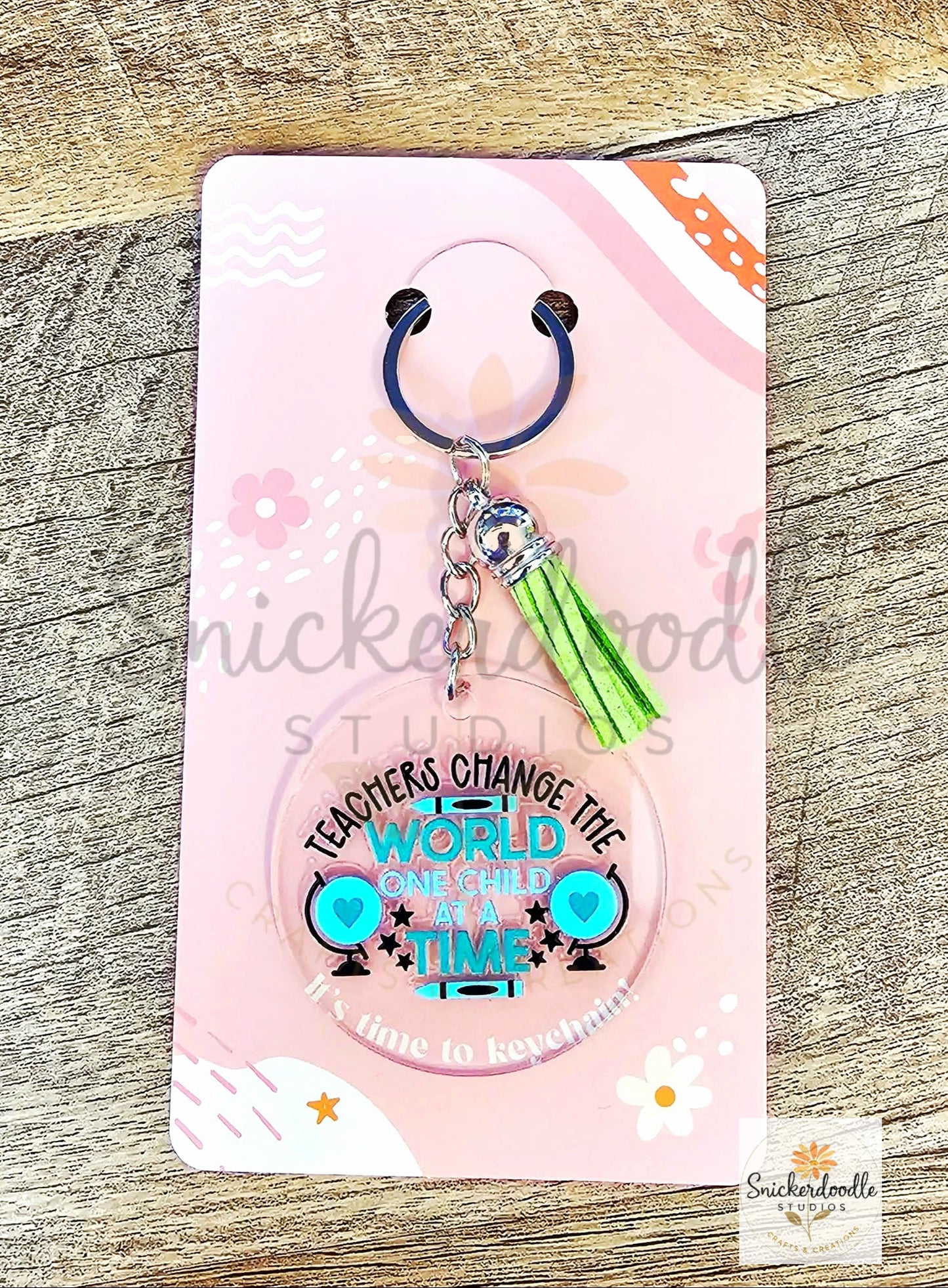 Change the World Acrylic Keychain