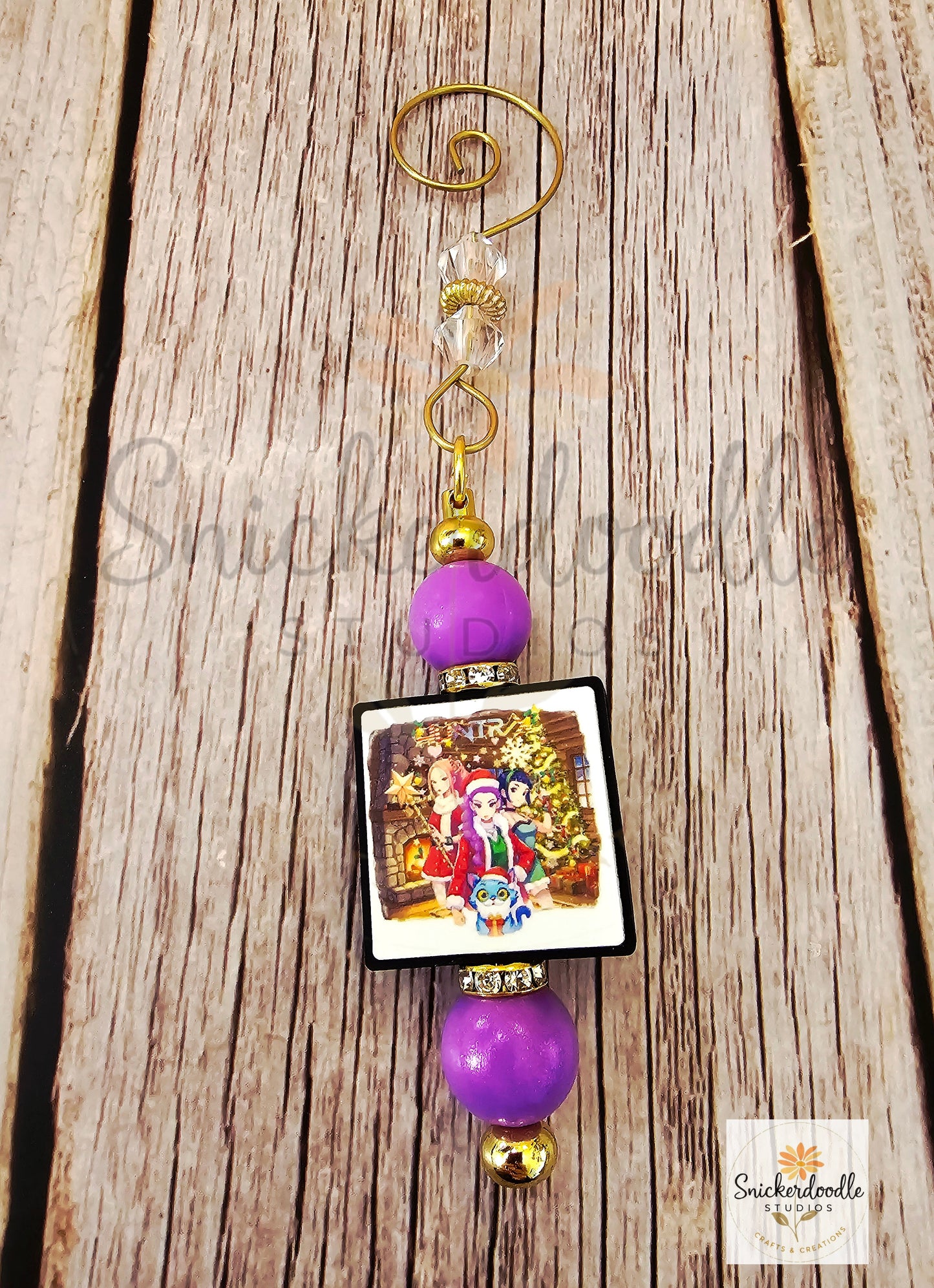 Girl Hunters Ornament-Gold